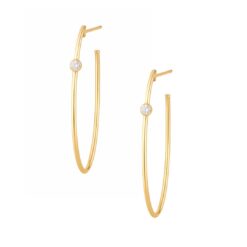 Argola Fio com Diamante
