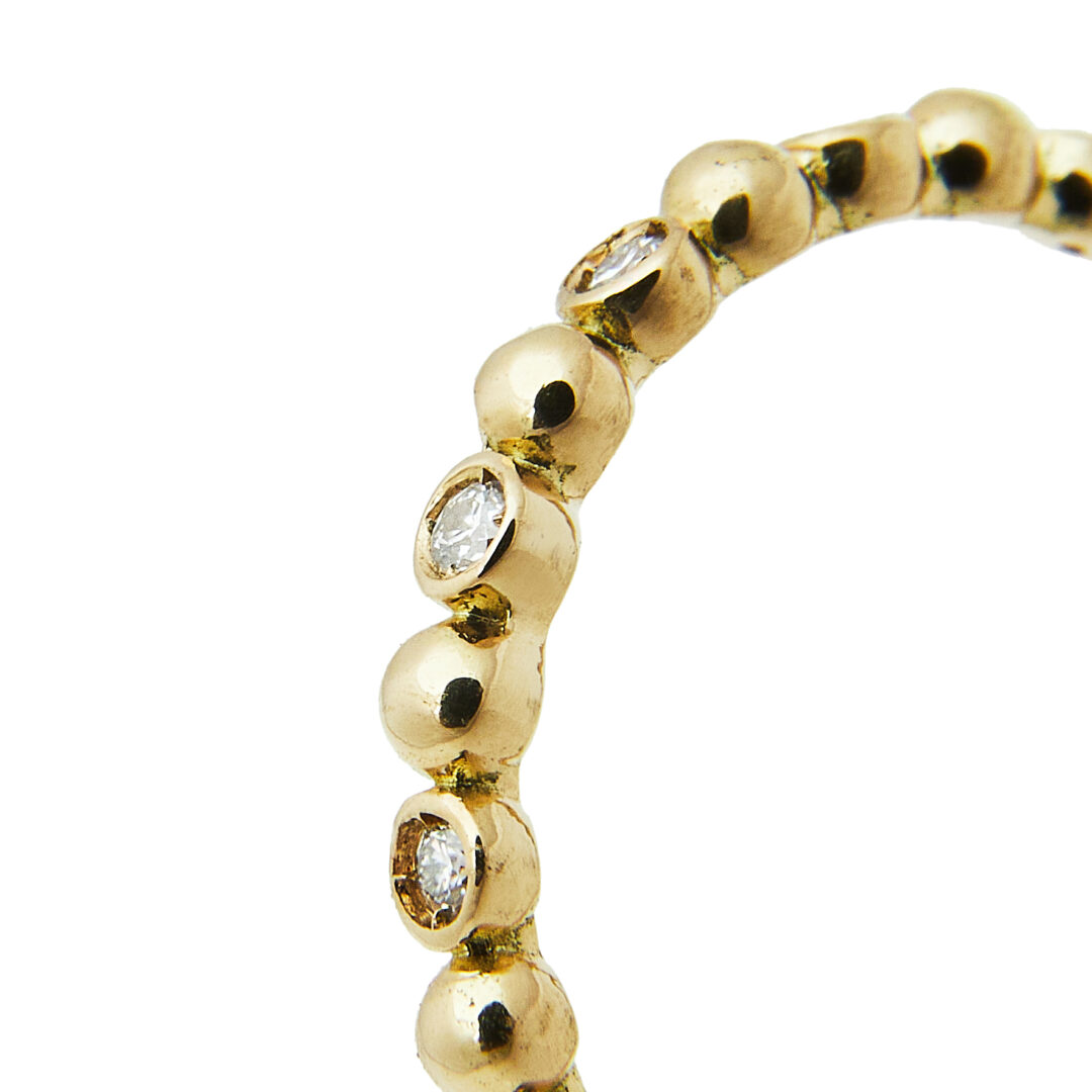 Anel Bee Intercalado de Diamantes - Imagem 3