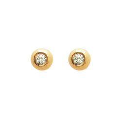 Brinco Bolinha com Diamante