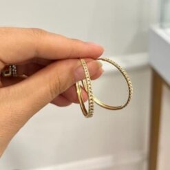 Argola Degradê Diamantes