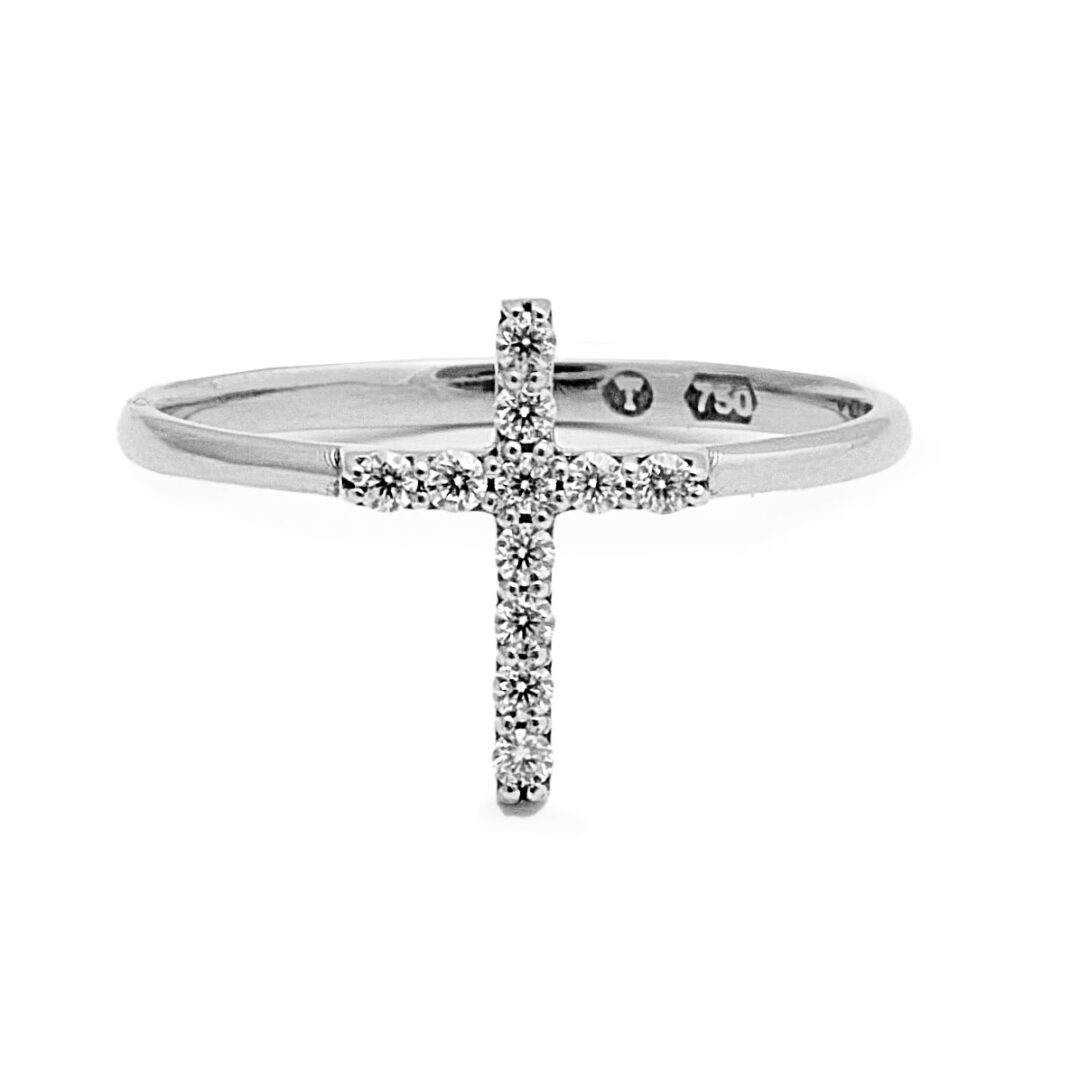 Anel Cruz Diamante - Imagem 5