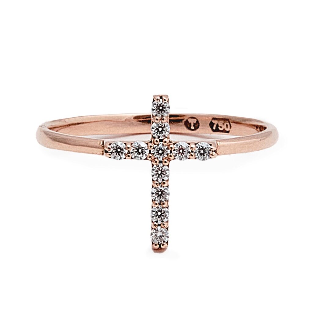 Anel Cruz Diamante - Imagem 4