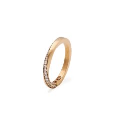 Aliança Loop com Diamantes