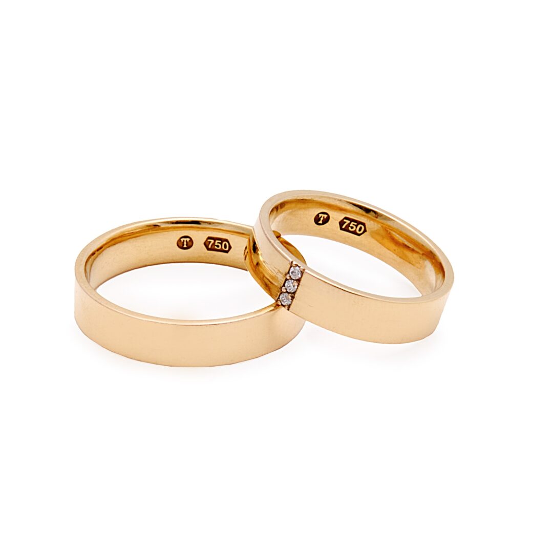 Aliança Classic com Diamantes - Imagem 2