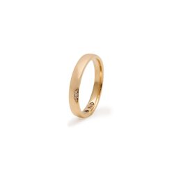 Aliança Slim com Diamantes