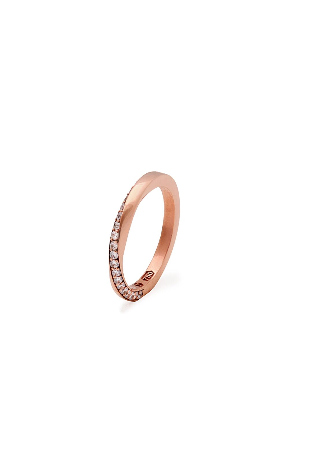 Aliança Loop com Diamantes - Imagem 4