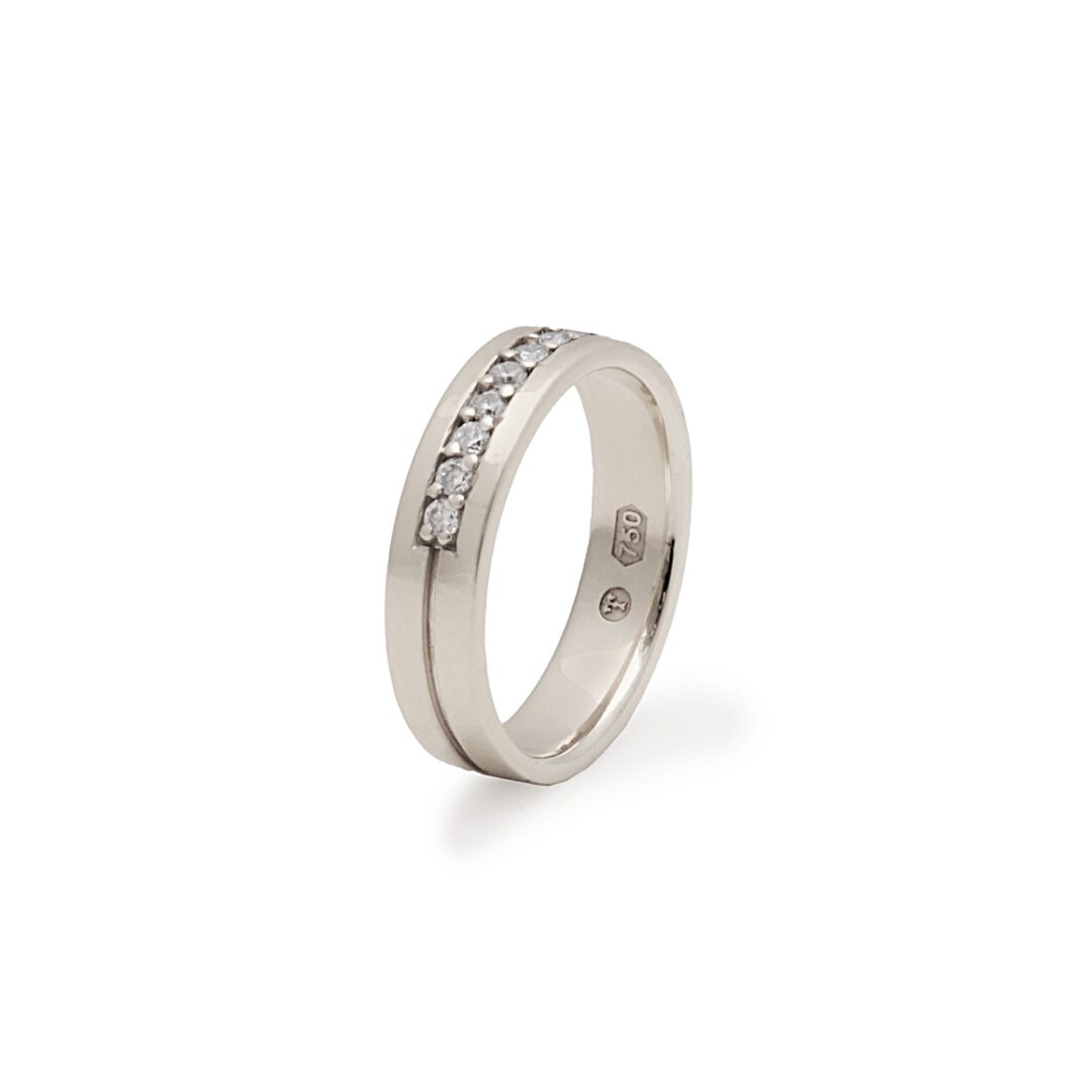 Aliança Way com Diamantes - Imagem 4