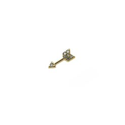 Piercing Flecha Cravejado Diamantes