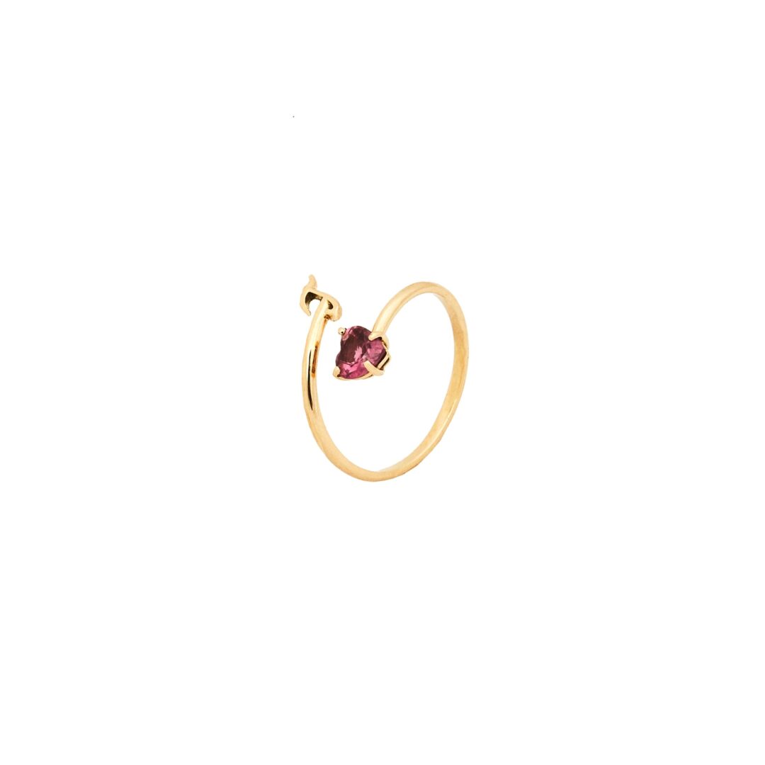 Anel Love Me Turmalina Rosa