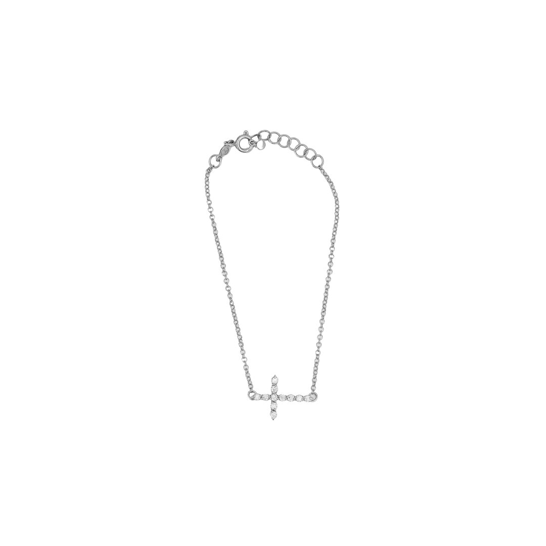 Pulseira Cruz com Diamantes - Imagem 2
