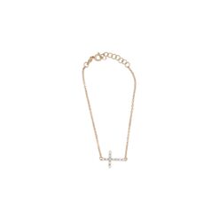 Pulseira Cruz com Diamantes