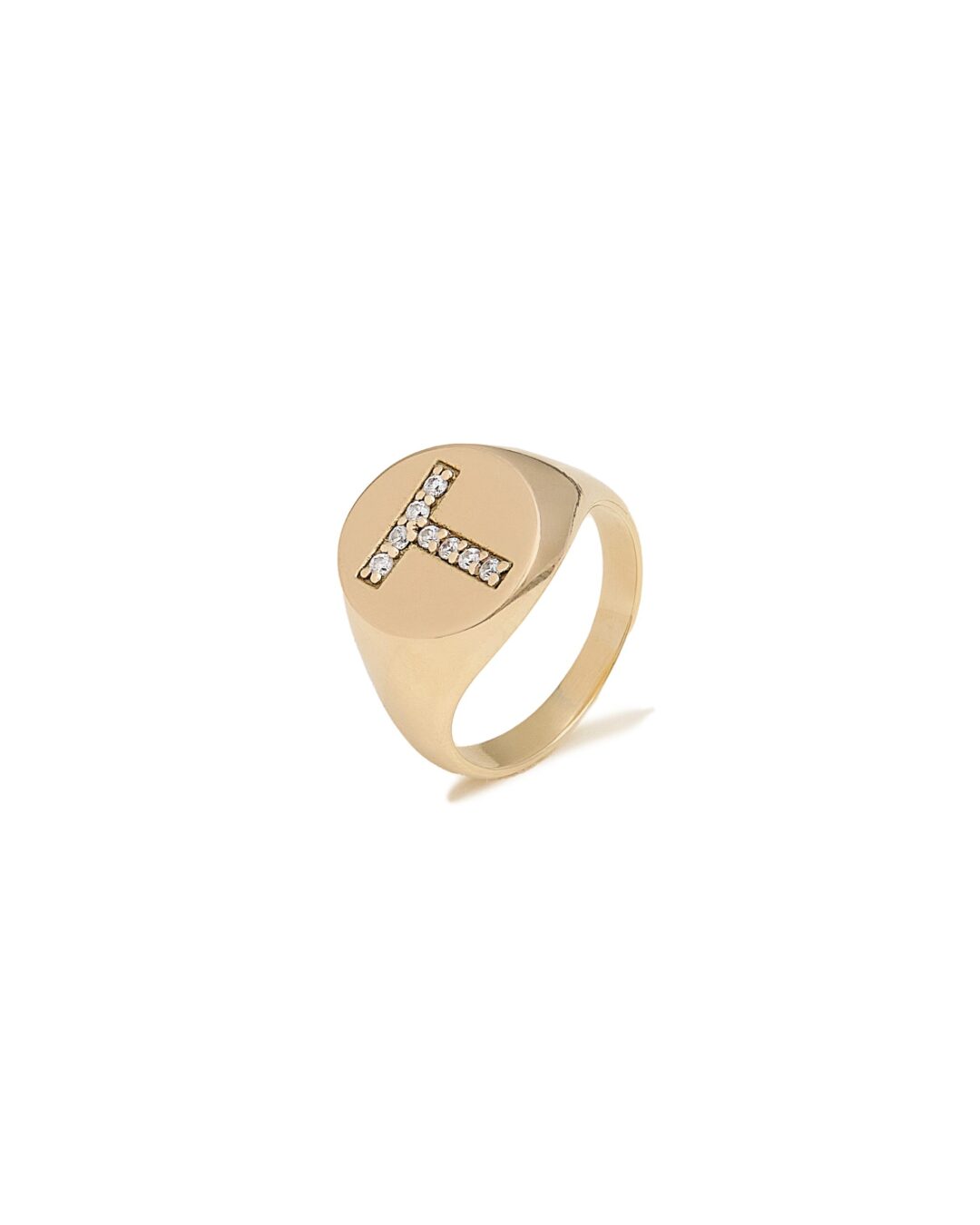 Anel Chevalier Letra Diamantes
