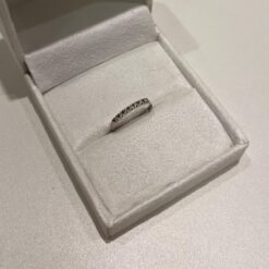 Aliança Meio Aro Diamantes