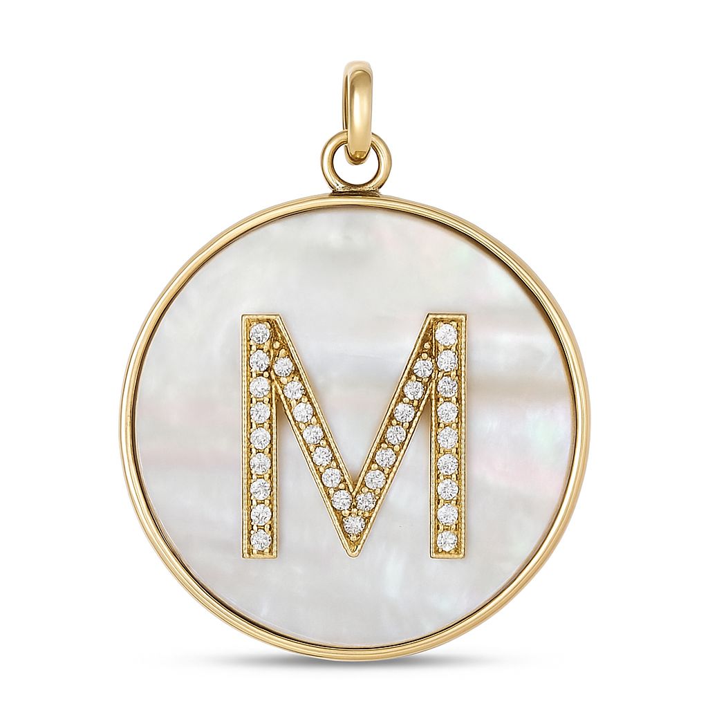 Pingente Madrepérola Inicial