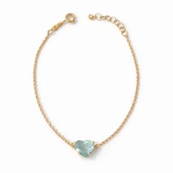 Pulseira Coração Esmeralda Mint