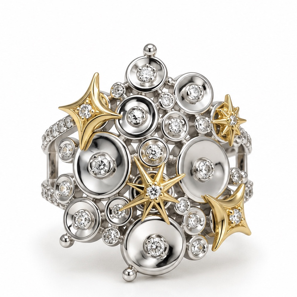 Anel Acquedotto Formes Stella Luce Grande